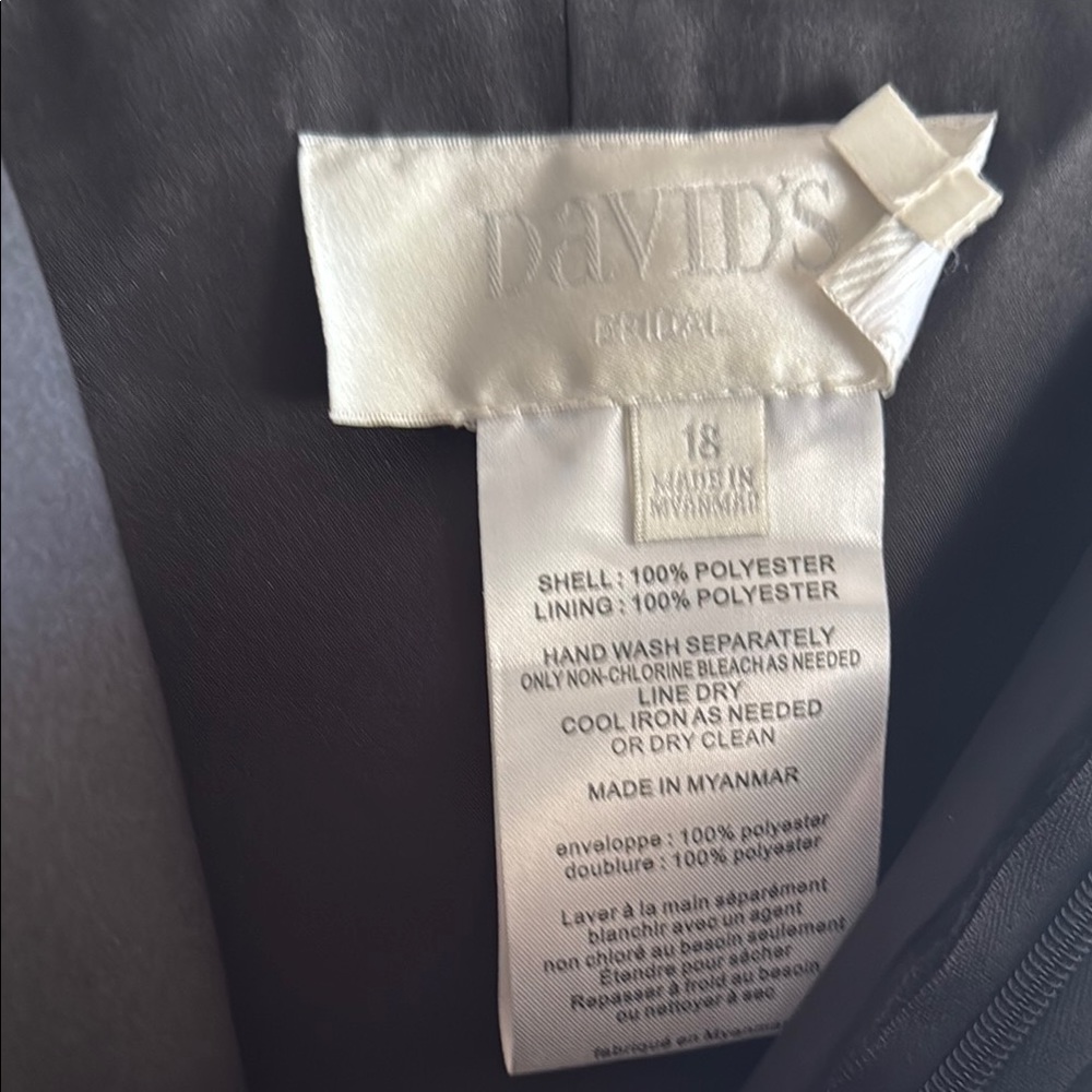 David's Bridal Bridesmaid Gown